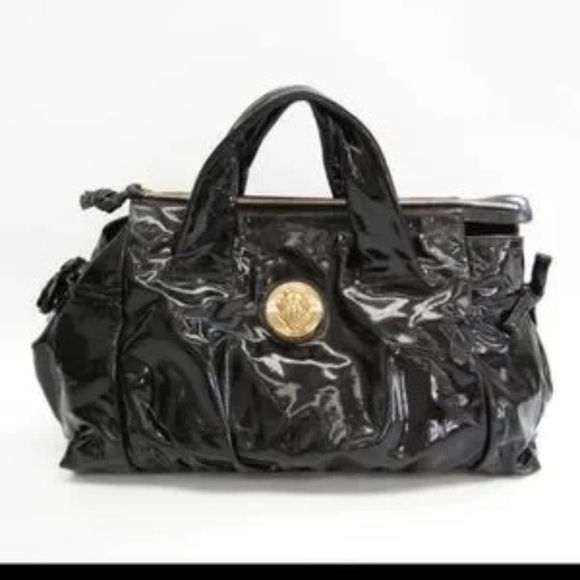 Gucci Black Patent Hysteria Handbag - Picture 1 of 14